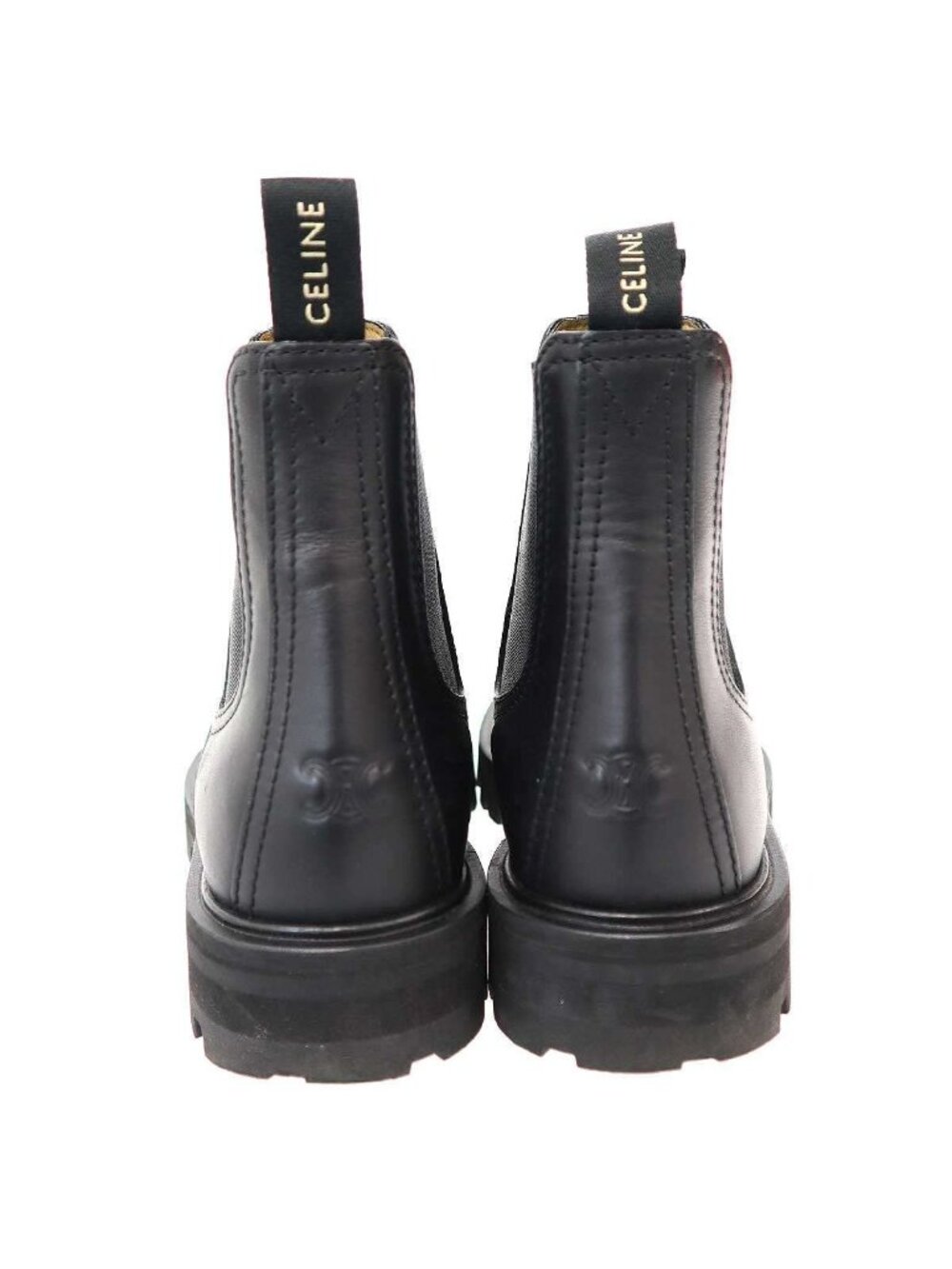 Celine Margaret Side Gore Chelsea Boots Black 36 - Picture 3 of 10